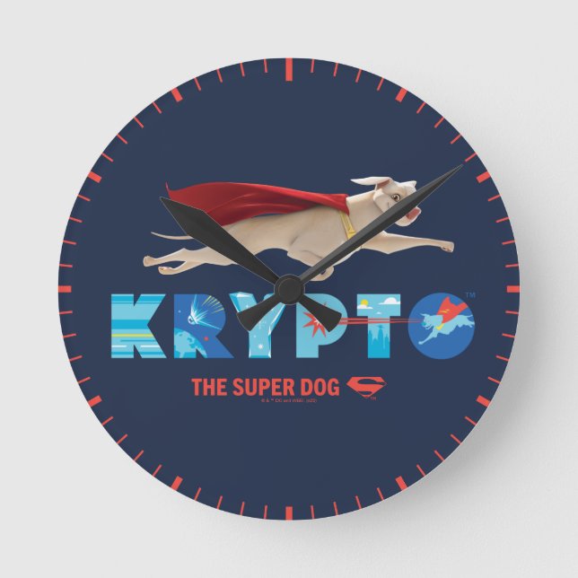 Relógio Redondo Krypto O Super Cão (Frente)
