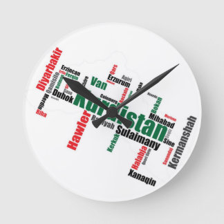 Relógio Redondo Kurdistan City Clock