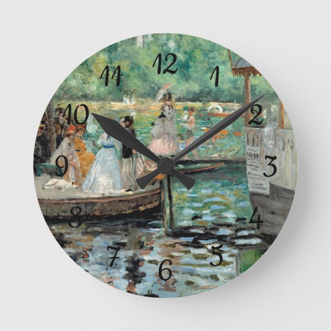 Relógio Redondo La Grenouillère Auguste Renoir (Frente)