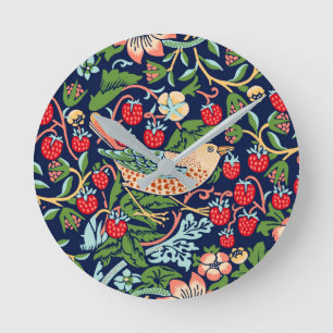 Relógio Redondo Ladrão de Morango William Morris