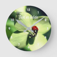 Ladybug Na Flor Branca De Dogwood Personalizada