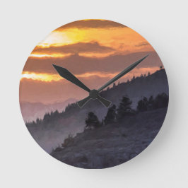 Relógio Redondo Lamar Valley Sunset