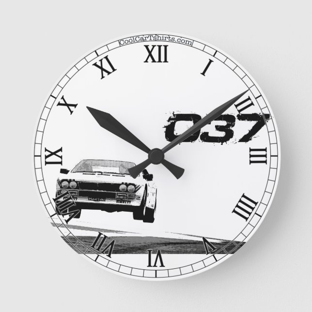 Relógio Redondo Lancia 037 Clock (Frente)
