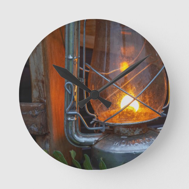 Relógio Redondo Lanterna No Acampamento De Placas, Parque Nacional (Frente)