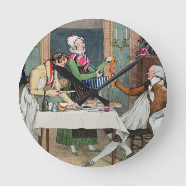 Relógio Redondo Le Restaurant, pub. by Rodwell and Martin, 1820 (c (Frente)