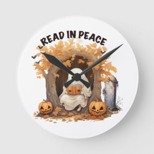 Relógio Redondo Leia em Paz Boo Ghost