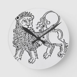 Relógio Redondo Leo (the Lion) an illustration from the 'Poeticon