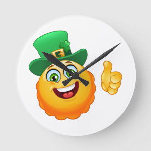 Relógio Redondo leprechaun emoji