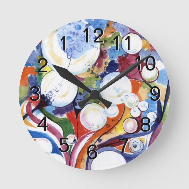 Relógio Redondo Lets Party - Turn Back the Time Backwards Clock (Frente)