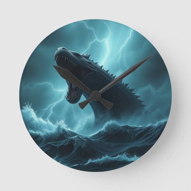 Relógio Redondo „Leviathan – Wächter der Tiefsee“   (Frente)