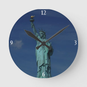 Relógio Redondo Liberdade iluminando o mundo - Estátua da Liberdad