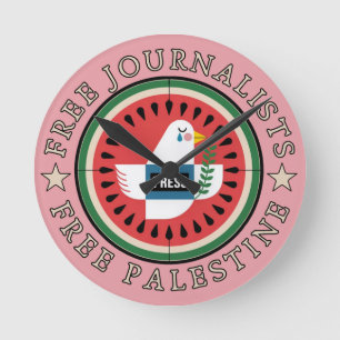 Relógio Redondo Libertando Jounalistas da Palestina