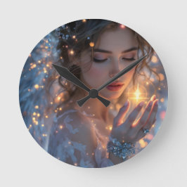 Relógio Redondo Lightbearer Celestial - Angel Segurando a Estrela