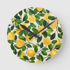 Relógio Redondo "Limon Fresco"