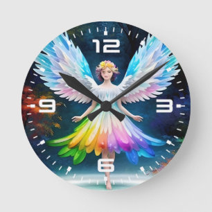Relógio Redondo Linda Anjo Wings Art-35444
