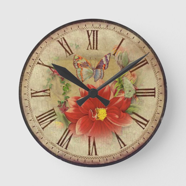 Relógio Redondo Linda colheita (Frente)