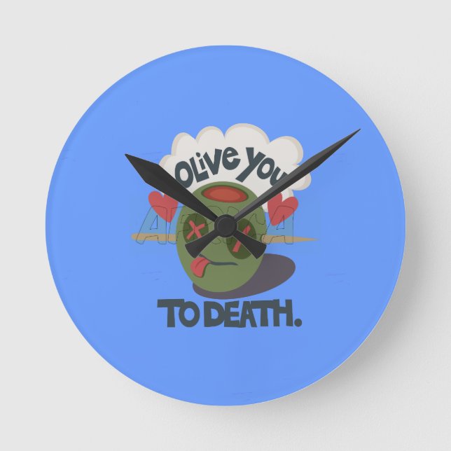 Relógio Redondo Linda Legal, adoro Arte Africana (Frente)