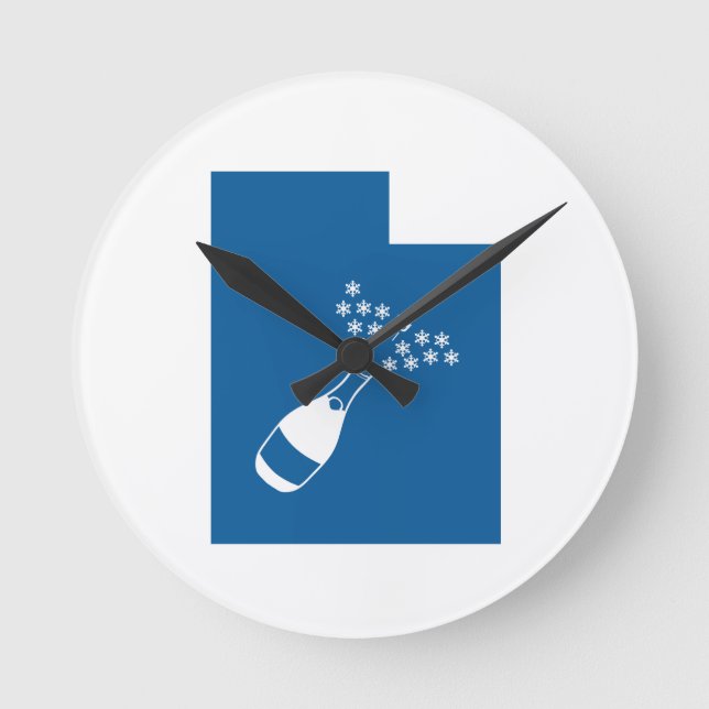 Relógio Redondo Linda Utah (Frente)