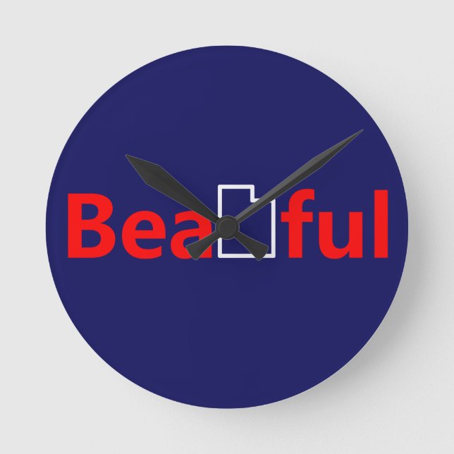 Relógio Redondo Linda Utah (Frente)