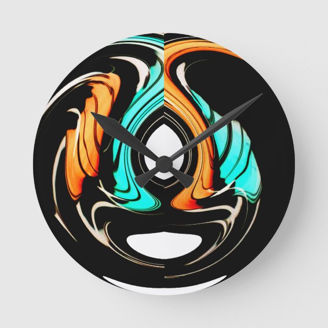Relógio Redondo Lindo design de arte de motif africano (Frente)