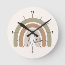 Lindo script monogramado arco-íris pastel feminino