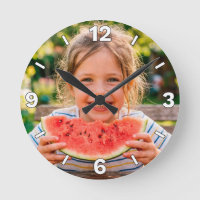 Little Girl Eating Fresh Watermelon Summer Kids De