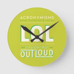 RELÓGIO REDONDO LOL