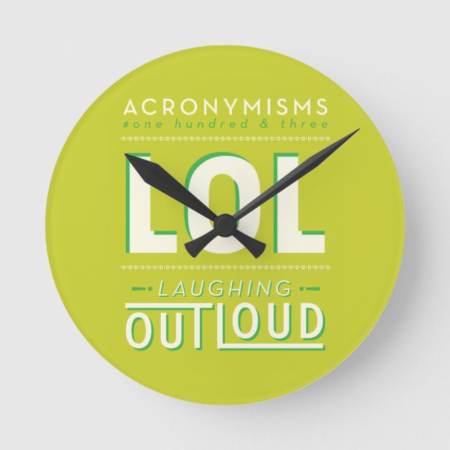 RELÓGIO REDONDO LOL (Frente)