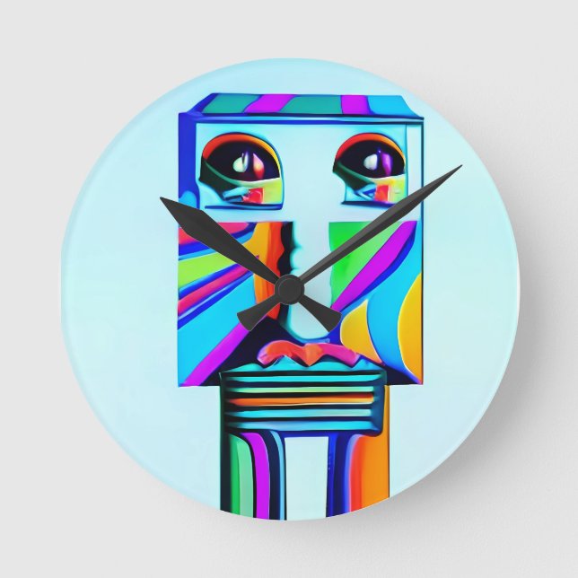 Relógio Redondo Longings of Old Souls Surrealism Art (Frente)