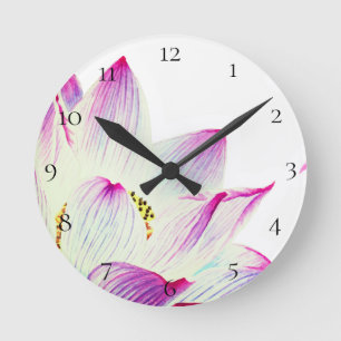 Relógio Redondo *~* Lotus Reiki Yoga Studio Meditation Center