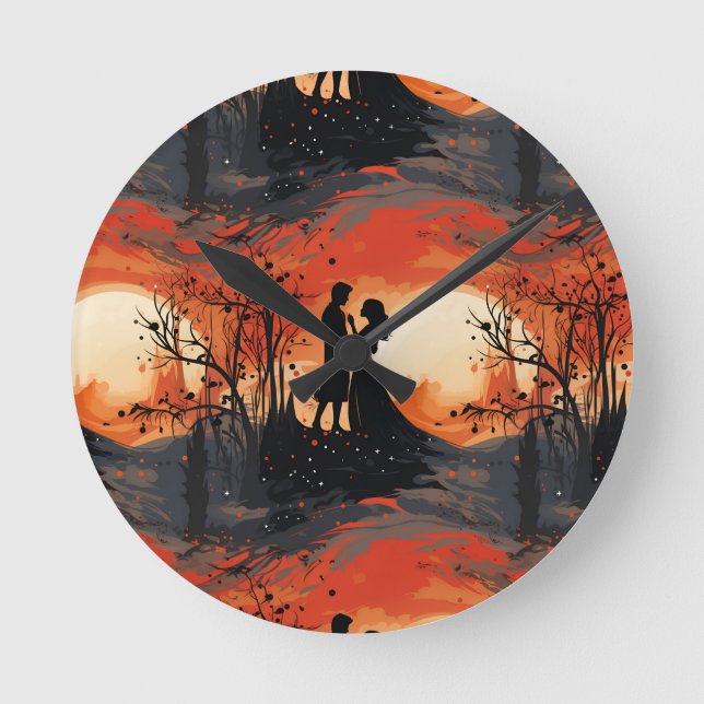 Relógio Redondo Loving Couple  (Frente)