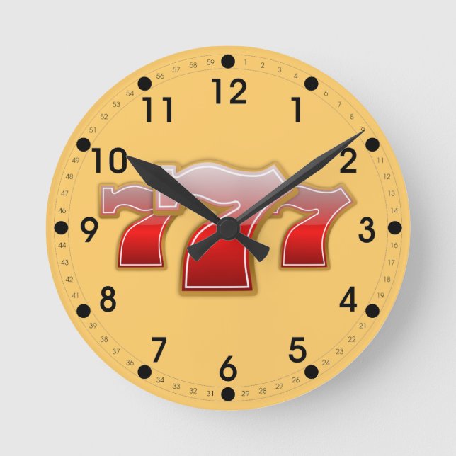 Relógio Redondo Lucky Seven (Frente)