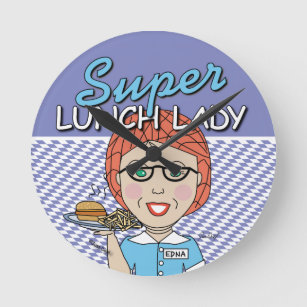 Relógio Redondo Lunch Lady - Super Lunch Lady