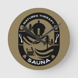 Relógio Redondo luxo Sauna Gift