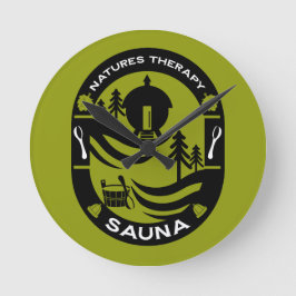 Relógio Redondo luxo Sauna Gift