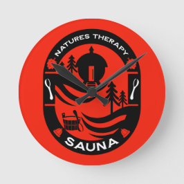 Relógio Redondo luxo Sauna Gift