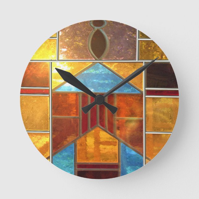 Relógio Redondo Luz bonita (Frente)