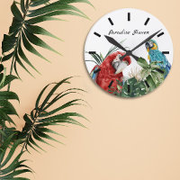 Macaw de papagaio tropical aquarela