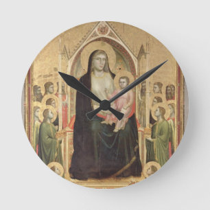Relógio Redondo Madonna e criança Enthroned, c.1300-03 (PRE-resto