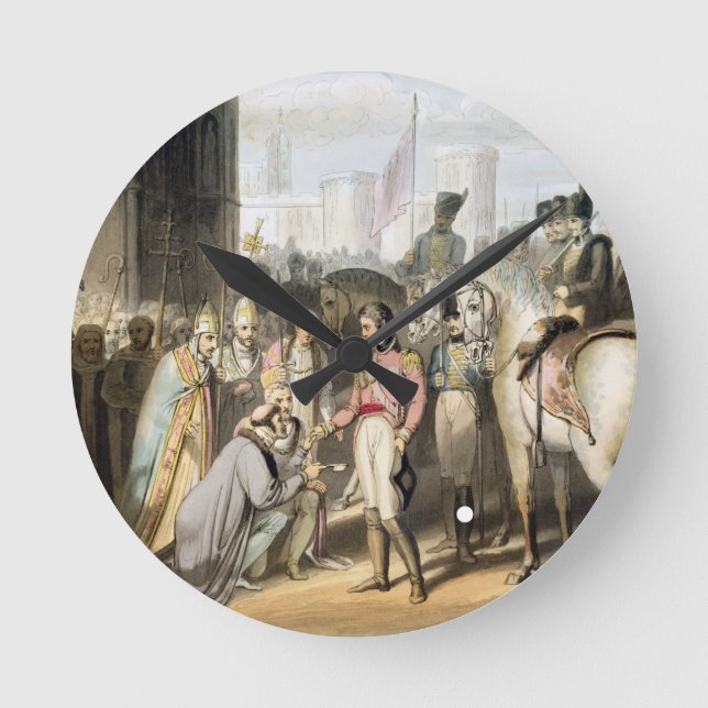 Relógio Redondo Madrid, 'das vitórias do duque de jorrar (Frente)