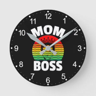 Relógio Redondo Mãe Chefe - Dia de as mães-66620