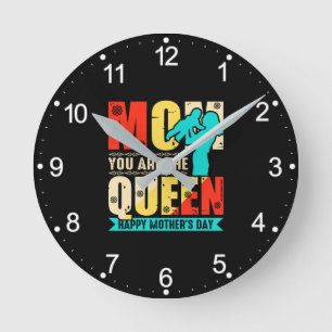 Relógio Redondo Mãe, Você É A Rainha 67761