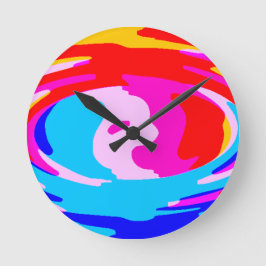 Relógio Redondo Magia arco-íris