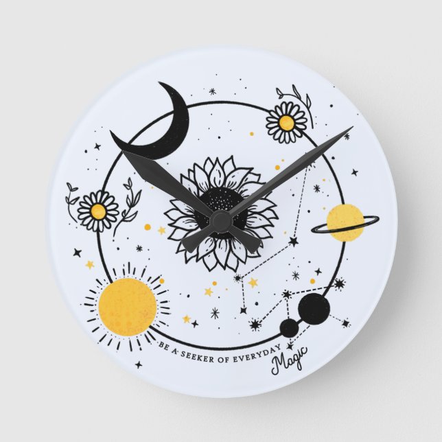 Relógio Redondo Magia do dia a dia (Frente)
