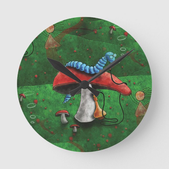 Relógio Redondo Magic Mushroom (Frente)