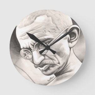 Relógio Redondo Mahatma Gandhi