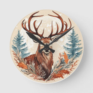 Relógio Redondo Maiúsculo Stag Inverno