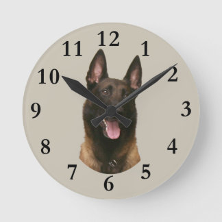 Relógio Redondo malinois belgas