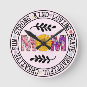 Relógio Redondo Mamãe Gift