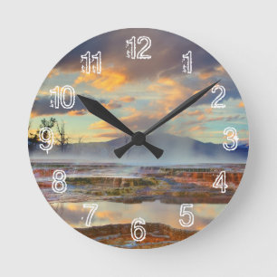 Relógio Redondo Mammoth Hot Springs